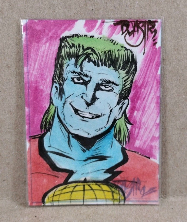 Dave Castr Crusin (2025) OAC Sketch Card W Original Captain Planet Art