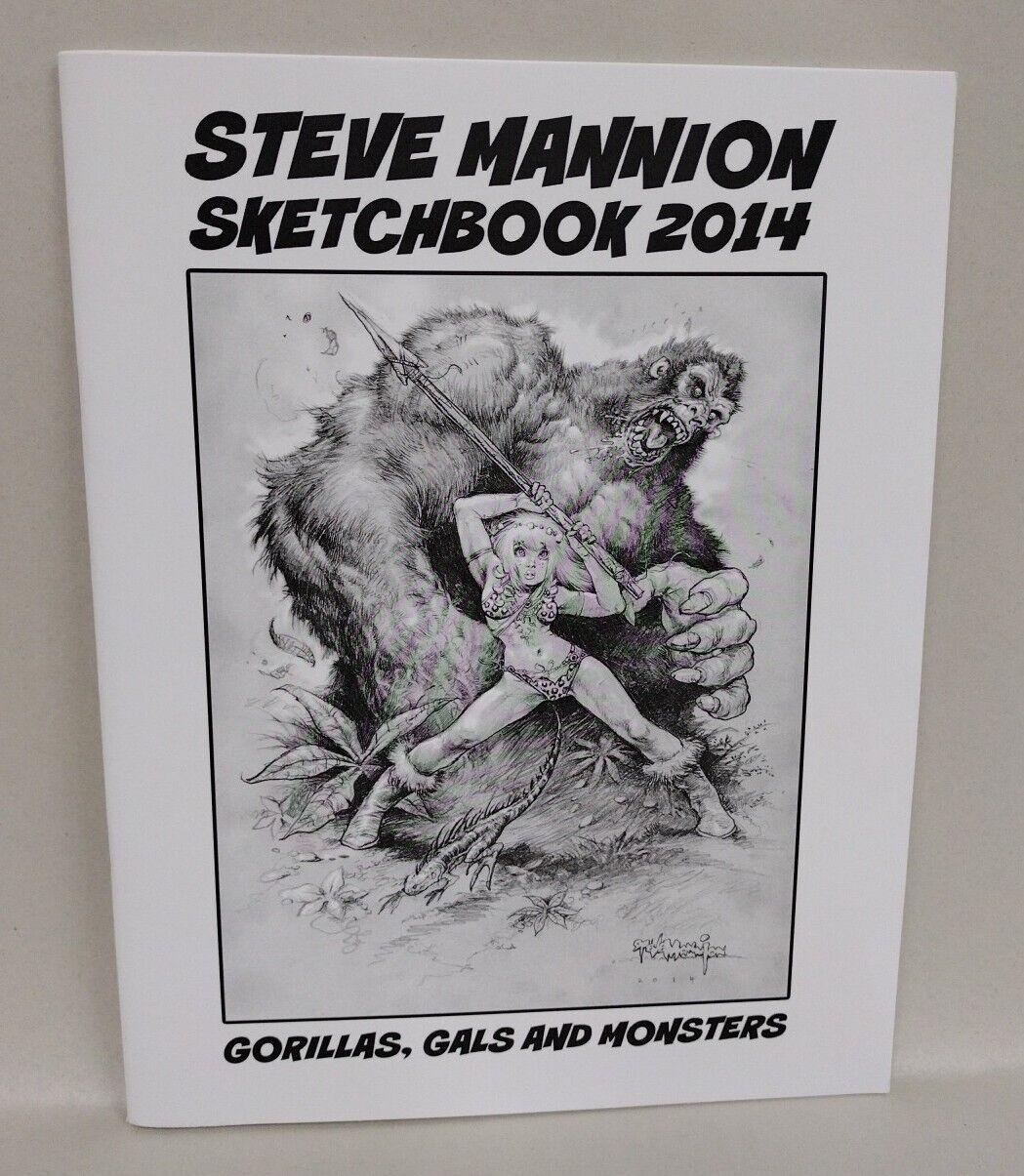 Steven Mannion Sketchbook 2014 Artbook Gorillas Gals & Monsters Fearless Dawn NM