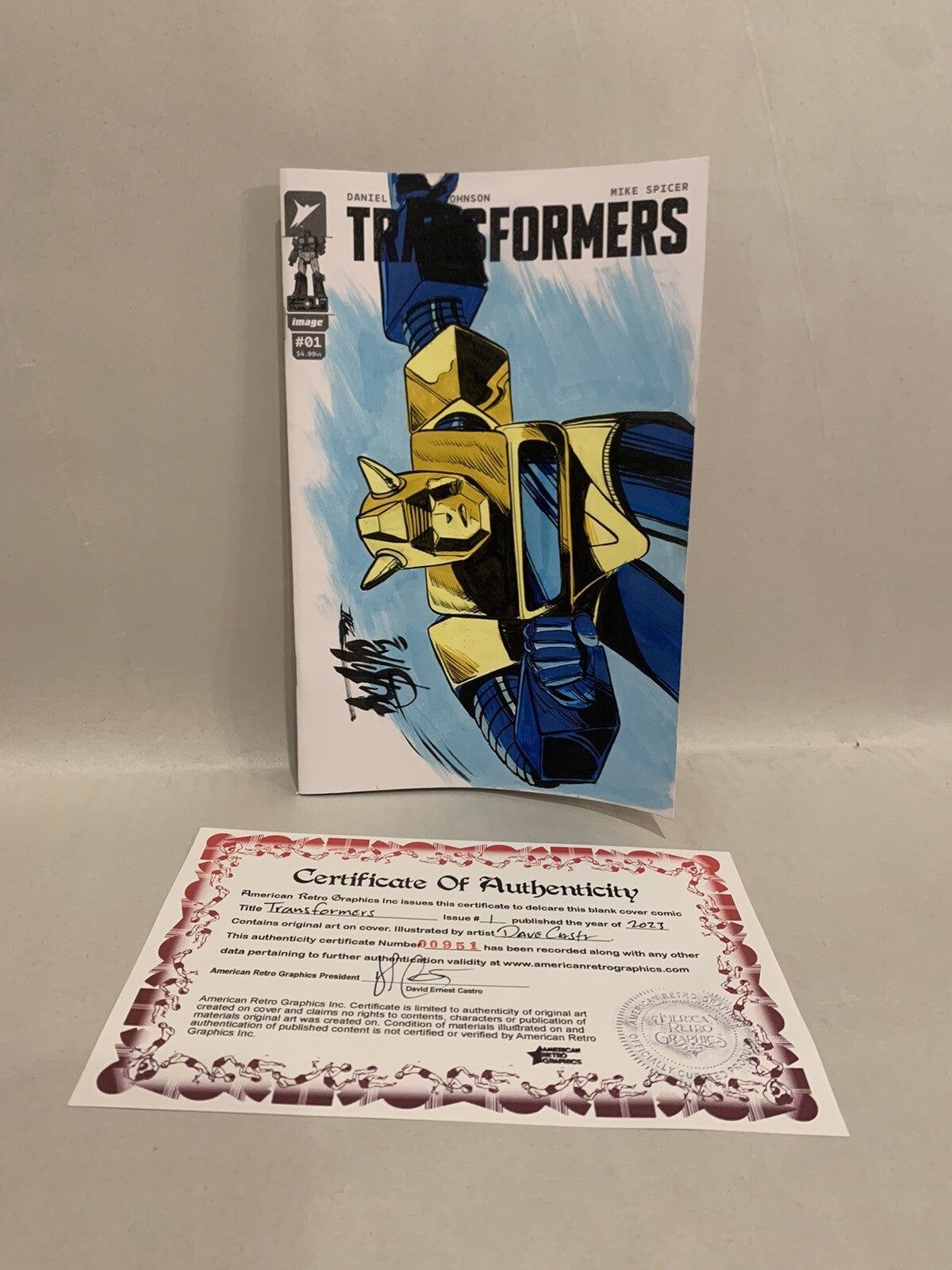 Transformers 1 (2023) Image Comic Sketch Variant Cover W Original BUMBLEBEE Art