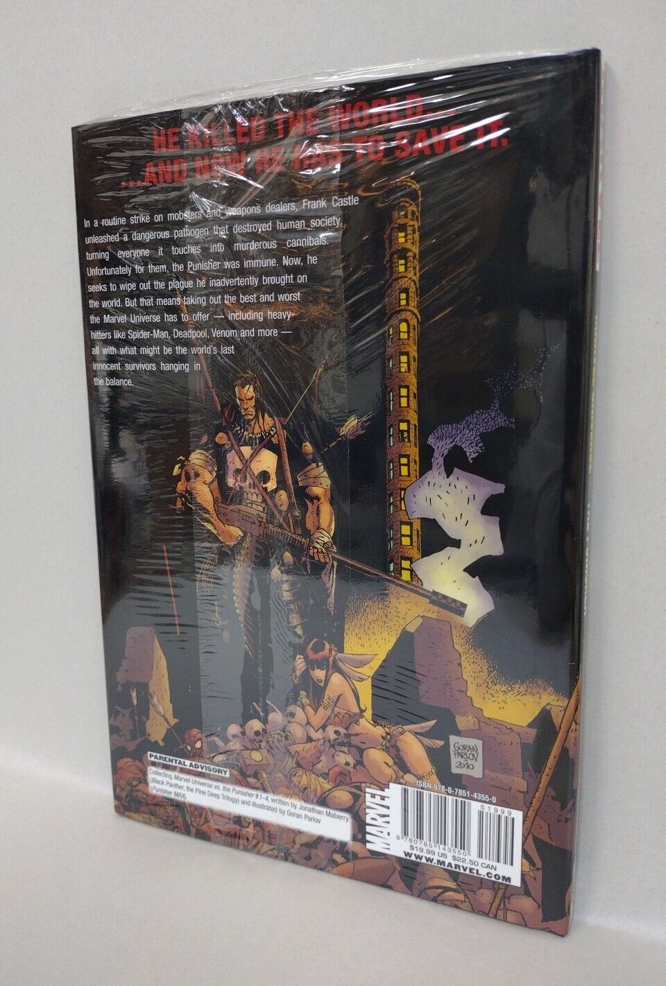 Marvel Universe Vs The Punisher Hardcover Jonathan Mayberry Parlov New Sealed HC