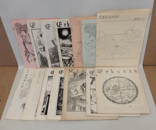 ERBania (1956) Edgar Rice Burroughs Fanzine Lot 1-14 Rare Original Copies Tarzan