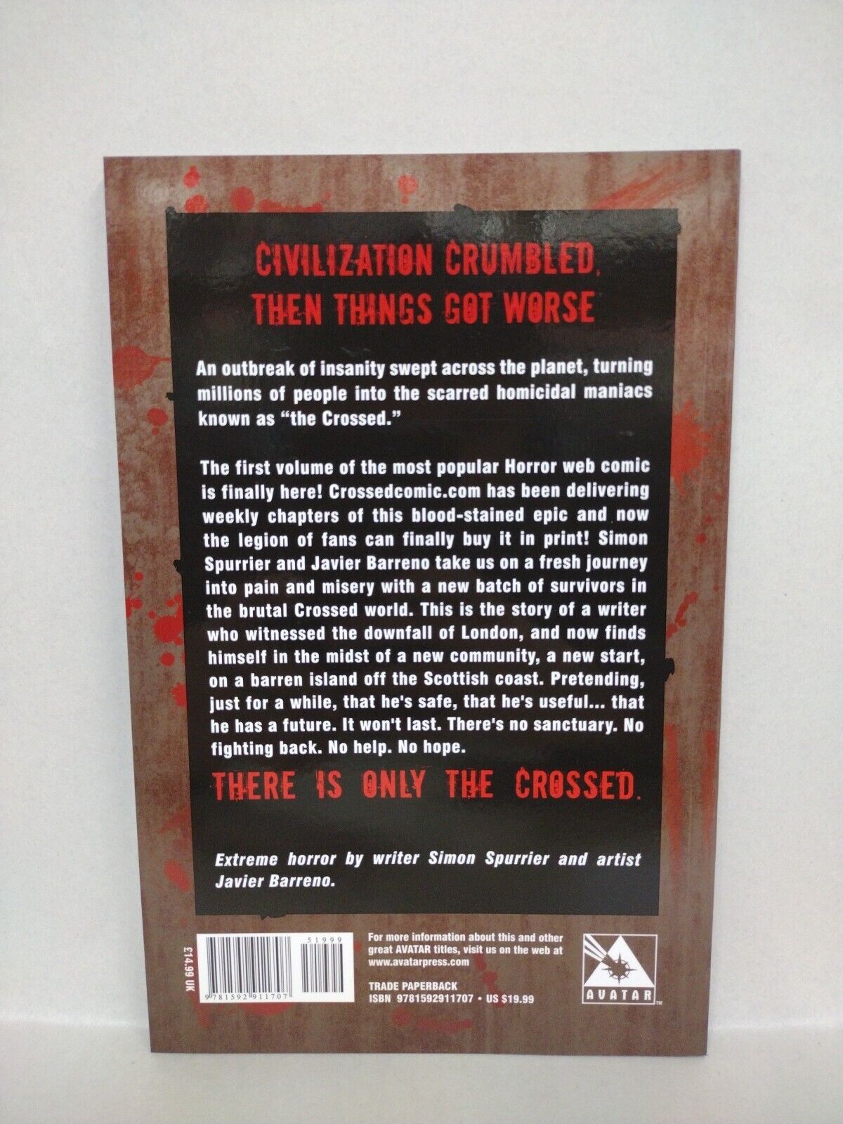 Crossed Wish You Were Here (2012) Complete Avatar Press TPB Set Vol 1 2 3 4 New