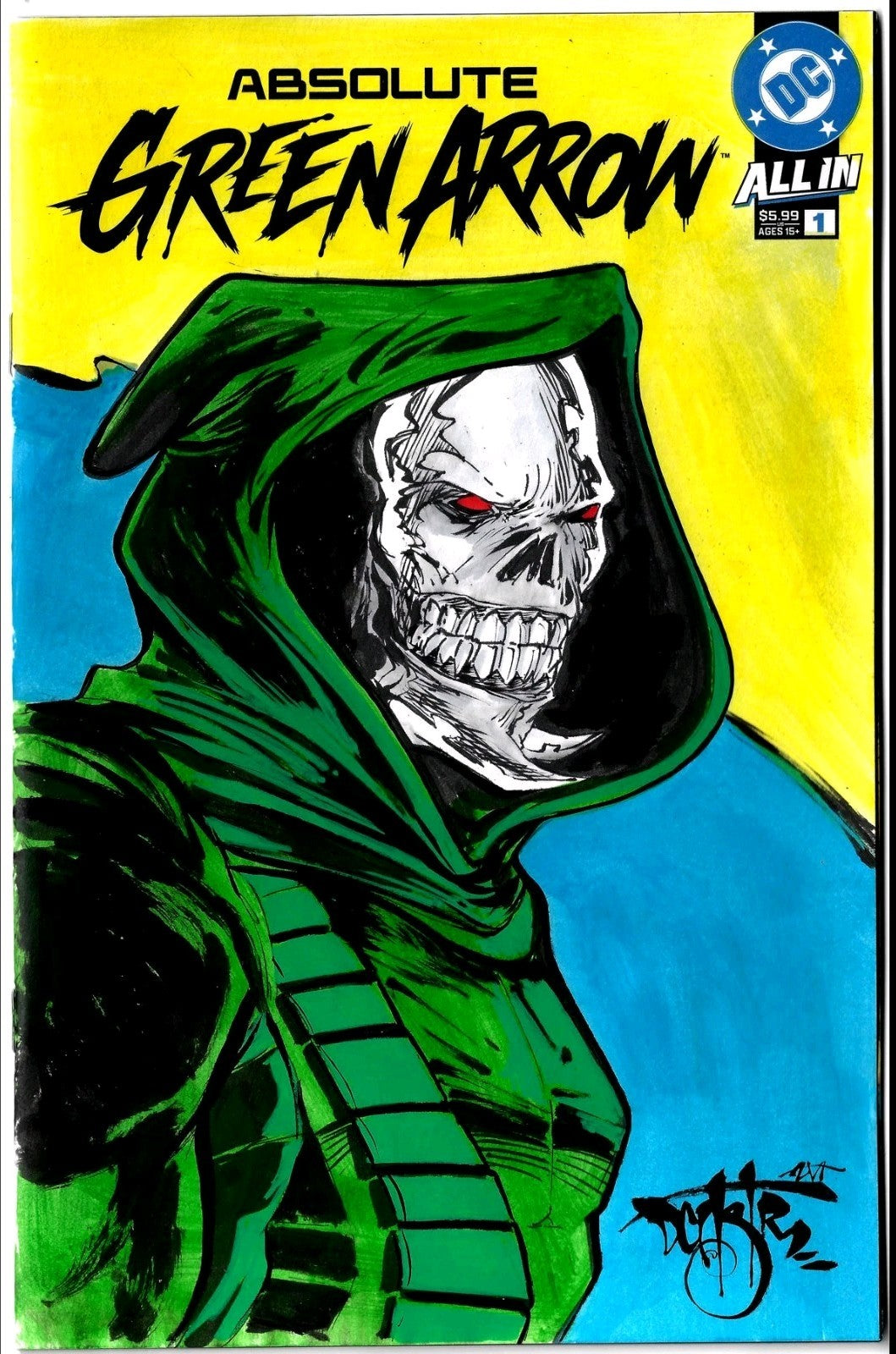 Absolute Green Arrow #1 (2026) DC Comic Sketch Cover Variant W Original DCastr