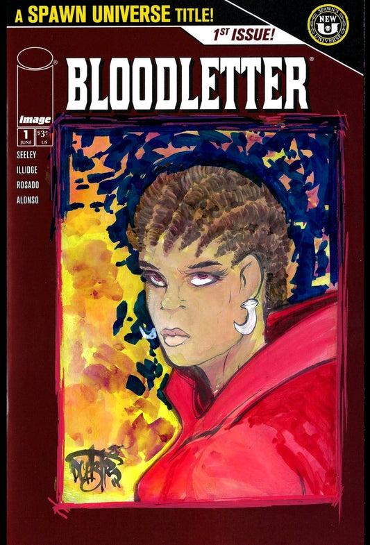 Bloodletter #1 (2025) Image Comic Sketch Cover Variant W Original Dave Castr Art