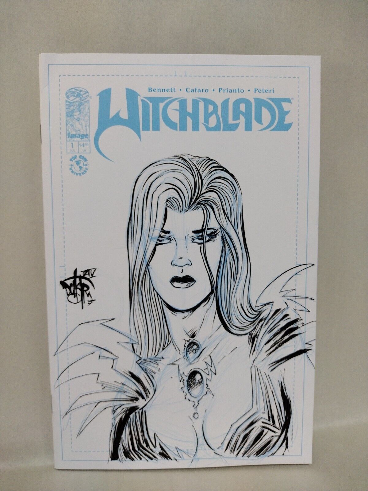 Witchblade #1 (2024) Image Comic Sketch Cover Variant W Original Dave Castr Art