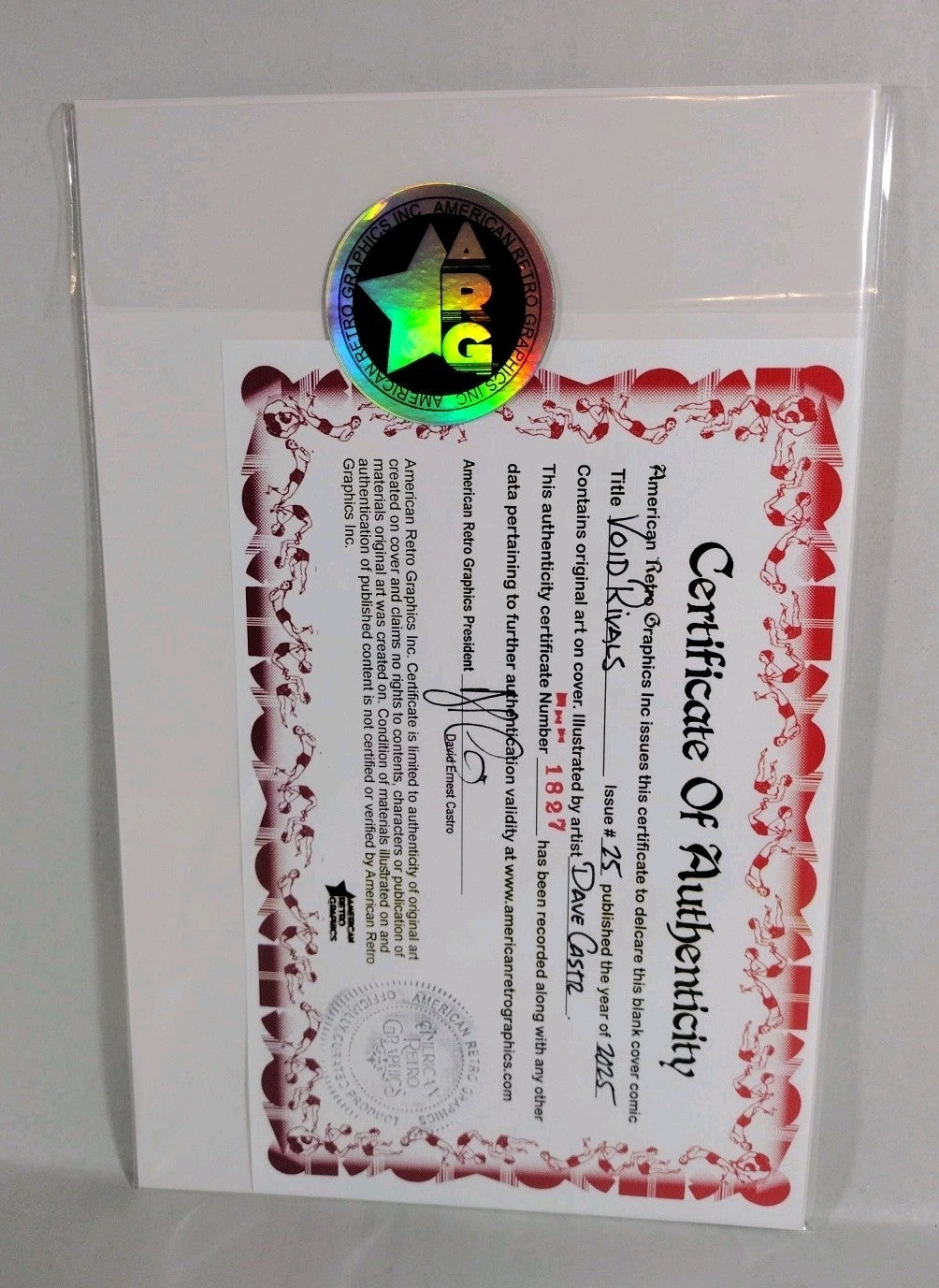 Void Rivals #25 (2025) Image Skybound Sketch Cover Variant W Original DCastr Art