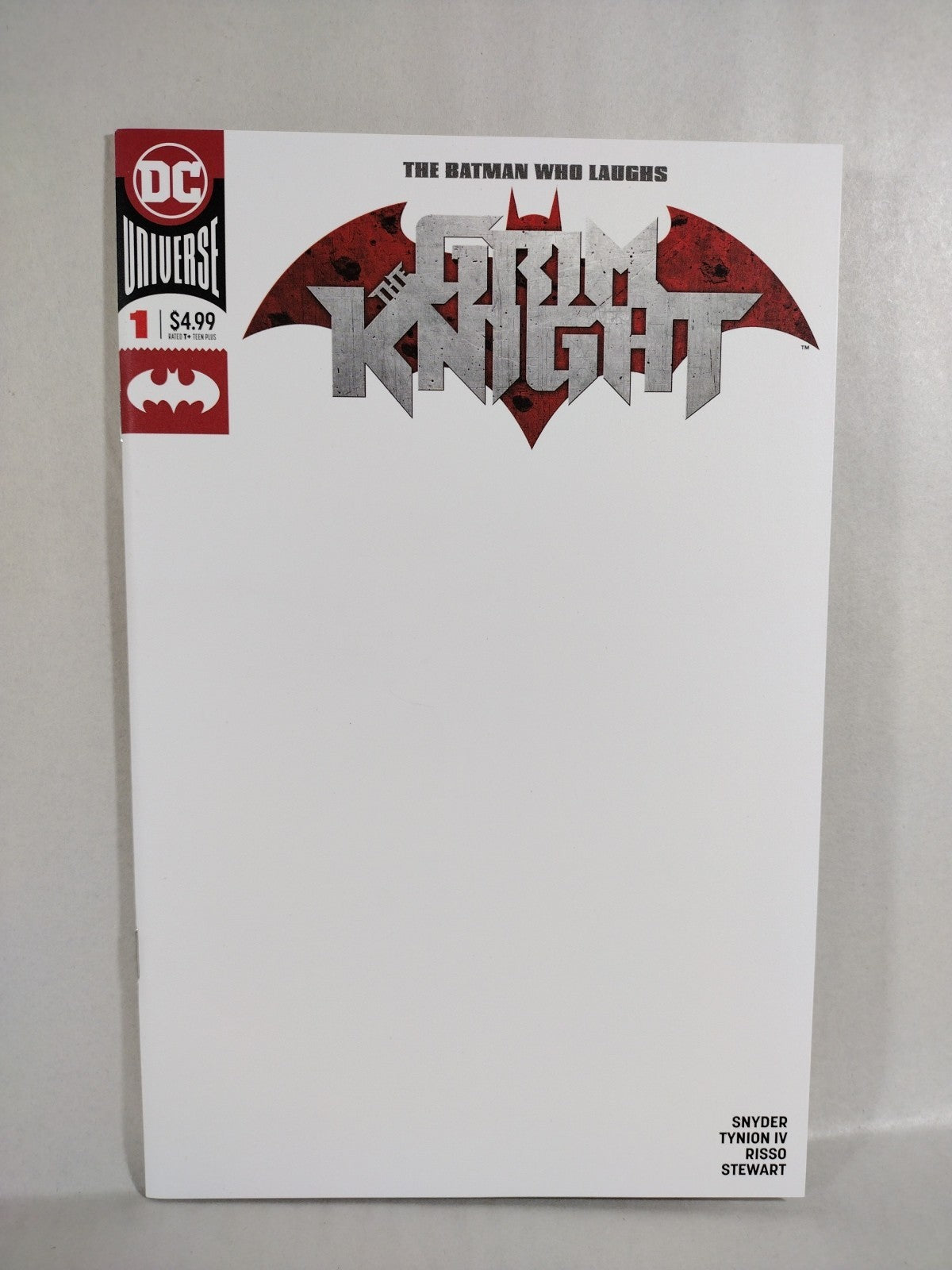 Batman Who Laughs Grim Knight #1 (2019) DC Blank Sketch Variant Cover Comic NM