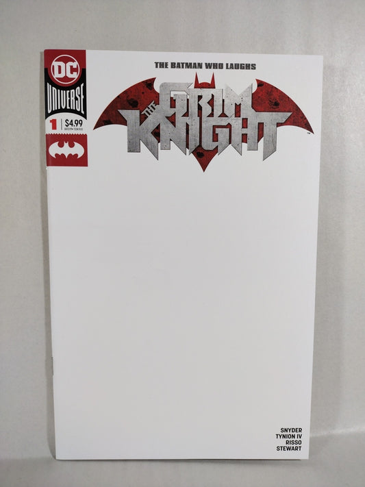 Batman Who Laughs Grim Knight #1 (2019) DC Blank Sketch Variant Cover Comic NM