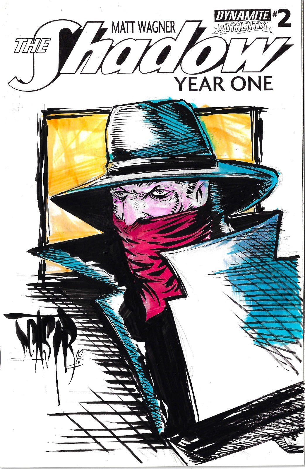 The Shadow Year One #2 Blank Cover Variant W Original The Shadow Art ARG COA