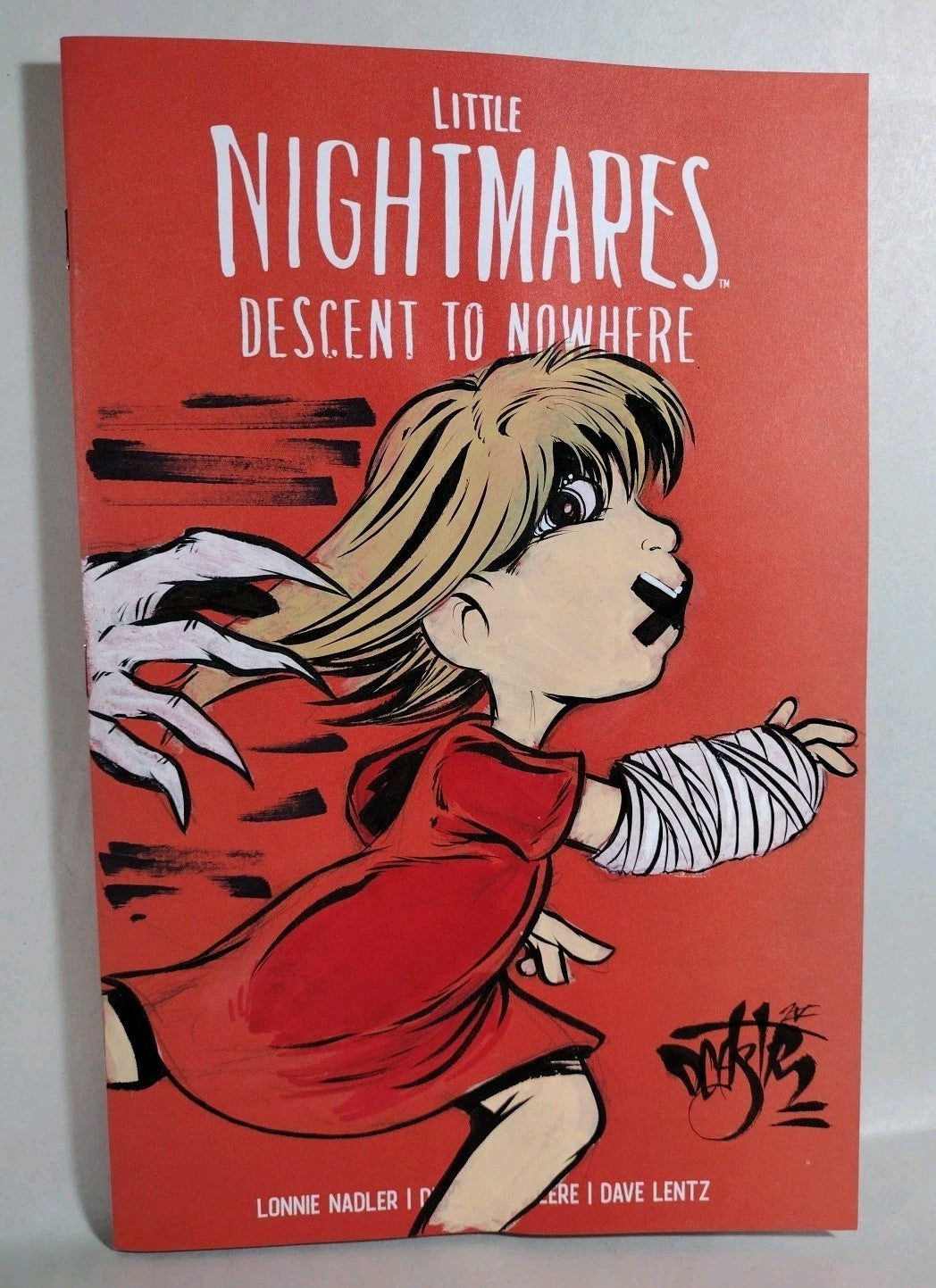 Little Nightmares Descent To Nowhere 1 Titan Sketch Cover Comic W OG DCastr Art