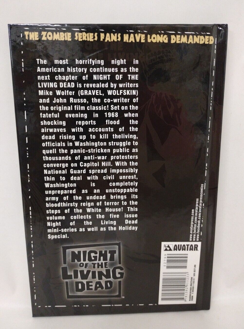 NIGHT OF THE LIVING DEAD Vol 2 (2011) Avatar Press John Russo Hardcover New