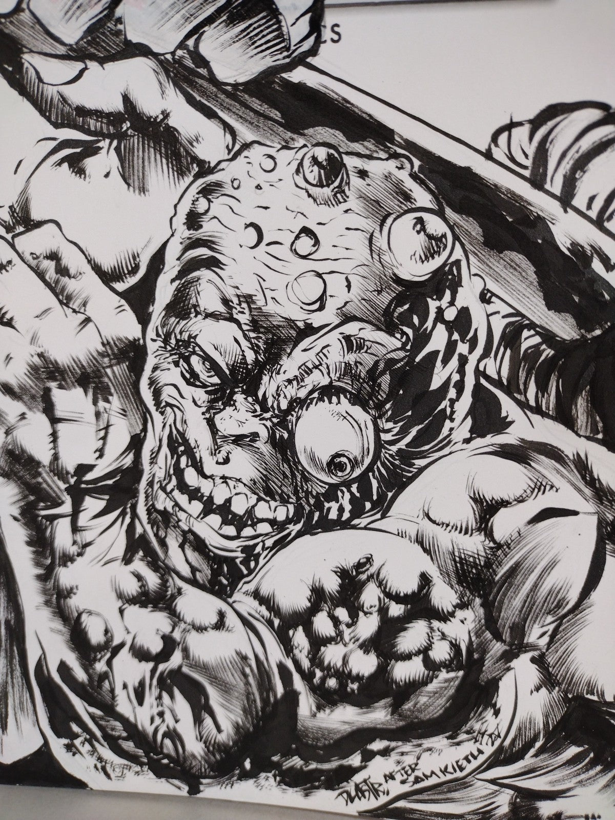 Toxic Avenger #1 (2025) Ahoy Sketch Cover Comic W Original Dave Castr Homage Art