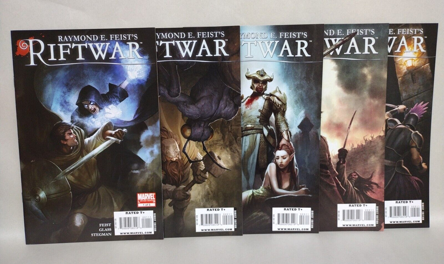 Raymond E. Feist's RIFTWAR (2009) Complete Marvel Comic Lot Set #1 2 3 4 5 