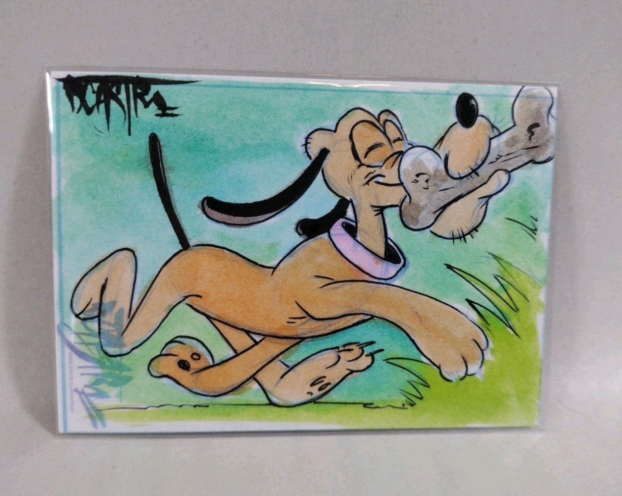 Dave Castr Crusin (2025) OAC Sketch Card W Original Pluto Art 