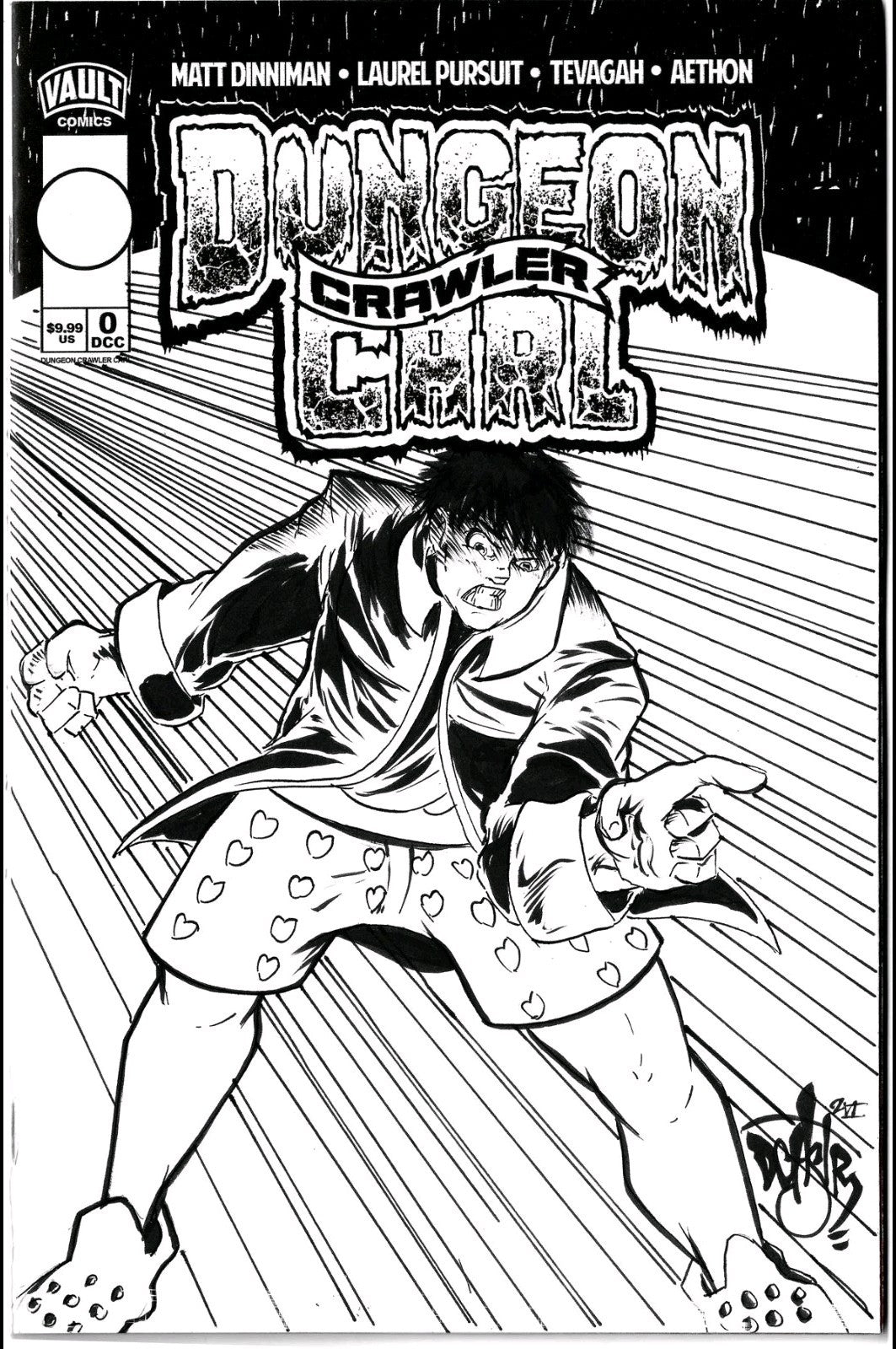 Dungeon Crawler Carl 0 (2026) Vault Comic Sketch Cover W Original DCastr Art 2nd