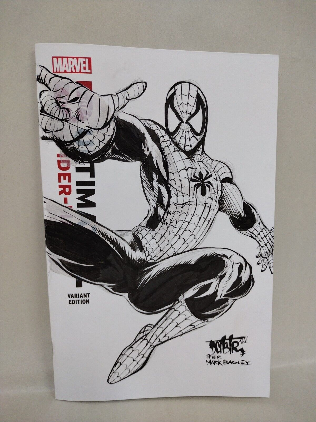 Ultimate Spider-Man #1 (2024) 4th Print Sketch Cover Comic W Original DCastr Art