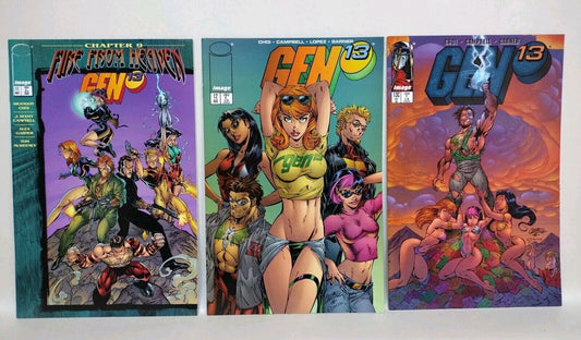 Gen 13 (1996) Image Comic Lot Set #11 12 13 J Scott Campbell NM