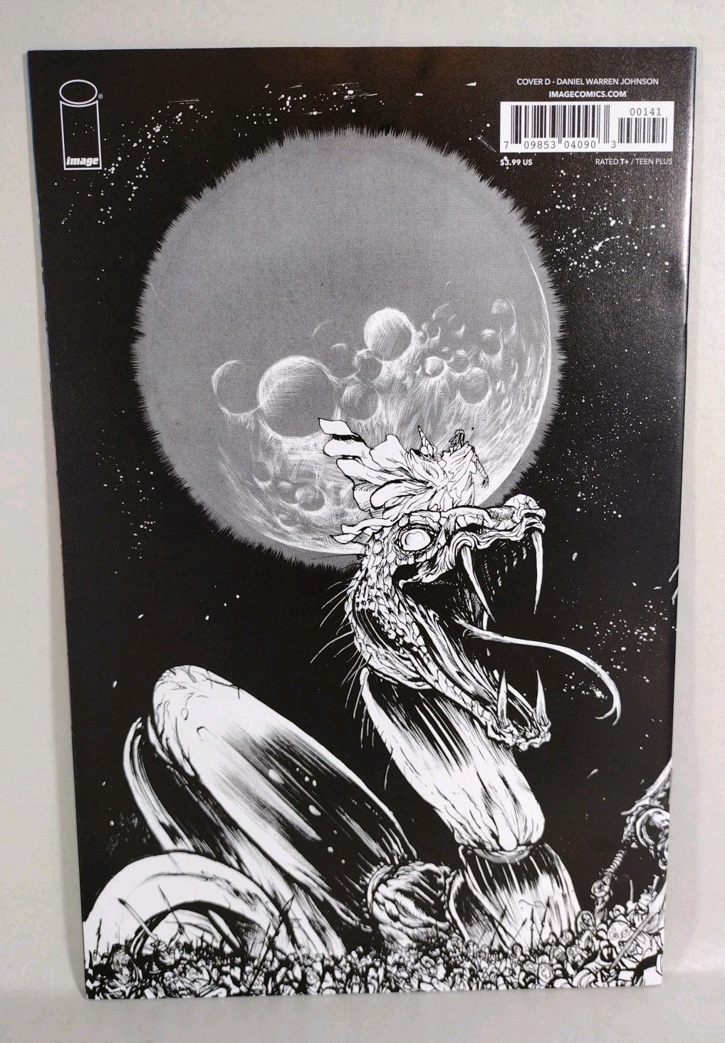 The Moon is Following Us #1 (2025) Image Comic 1:50 BW Ratio Variant DWJ NM