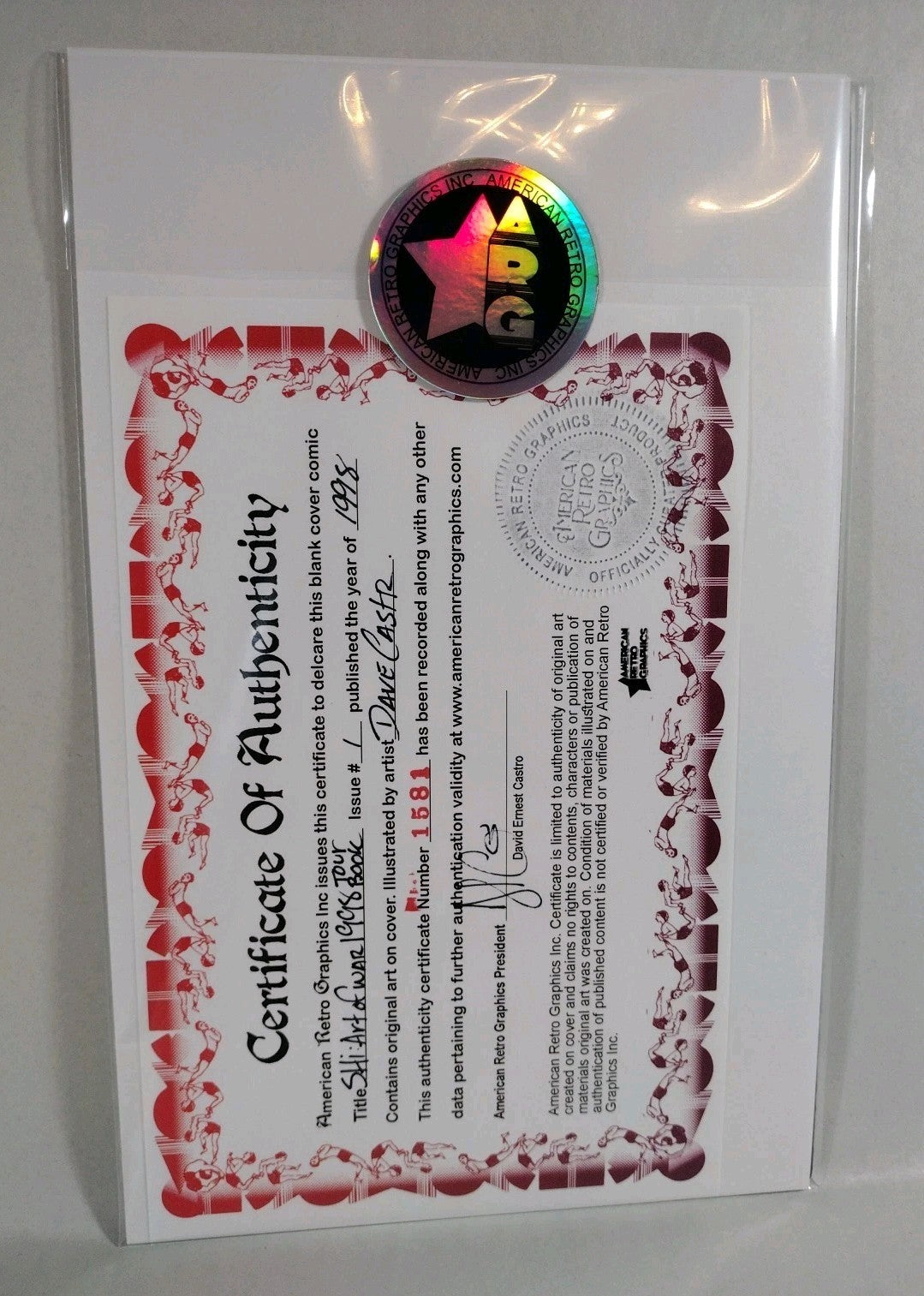 Shi Art of War 1998 Bill Tucci Crusade Comic Tour Book W Original Dave Castr Art