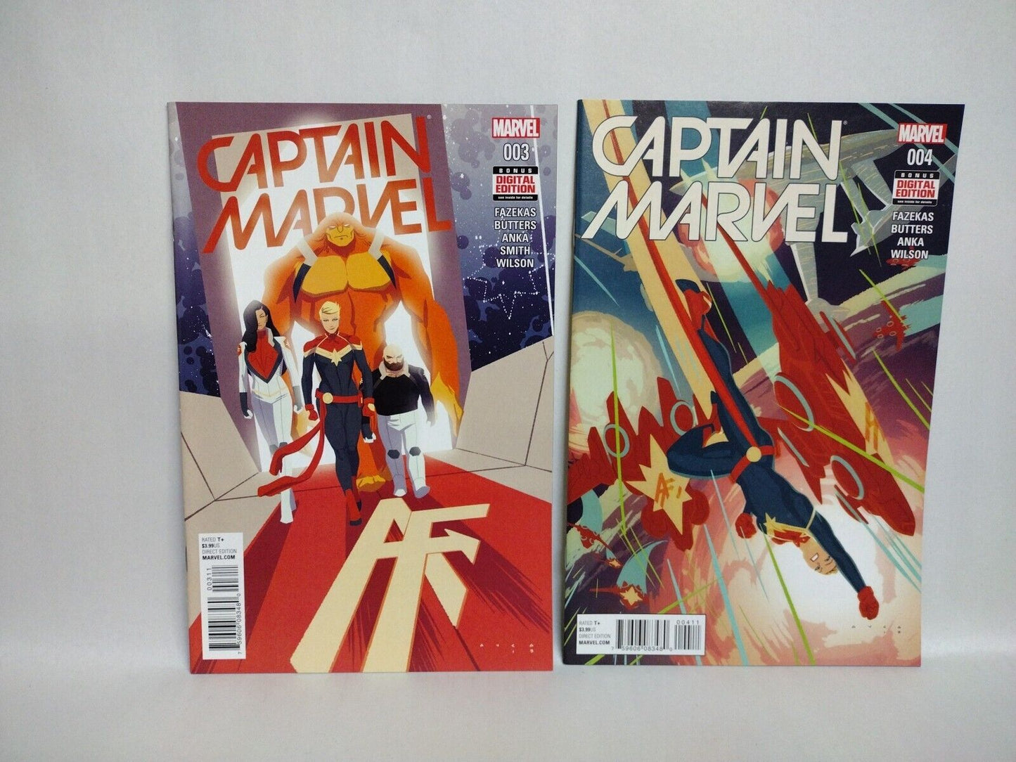 Captain Marvel (2016) Comic Set #1 2 3 4 5 6 7 8 9 10 Fazekas Butters Anka NM