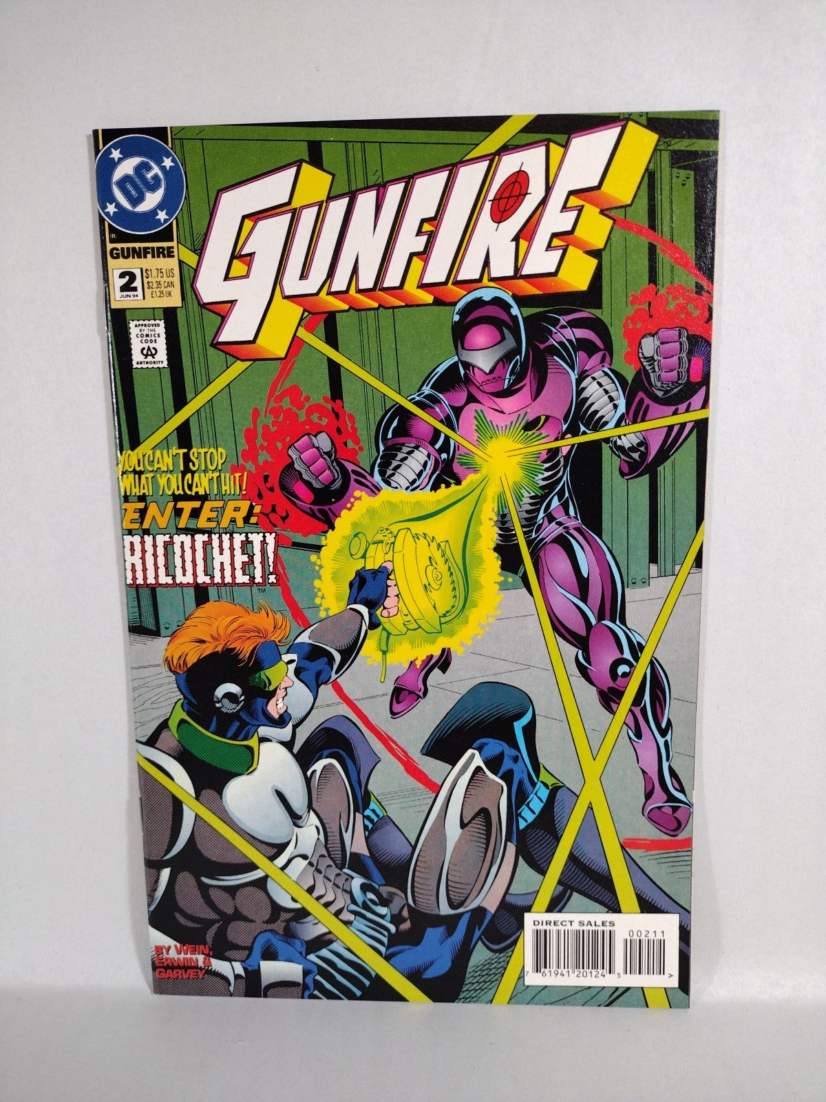 Gunfire (1994) DC Comic Lot #1 2 3 4 5 0 Len Wein VF-NM