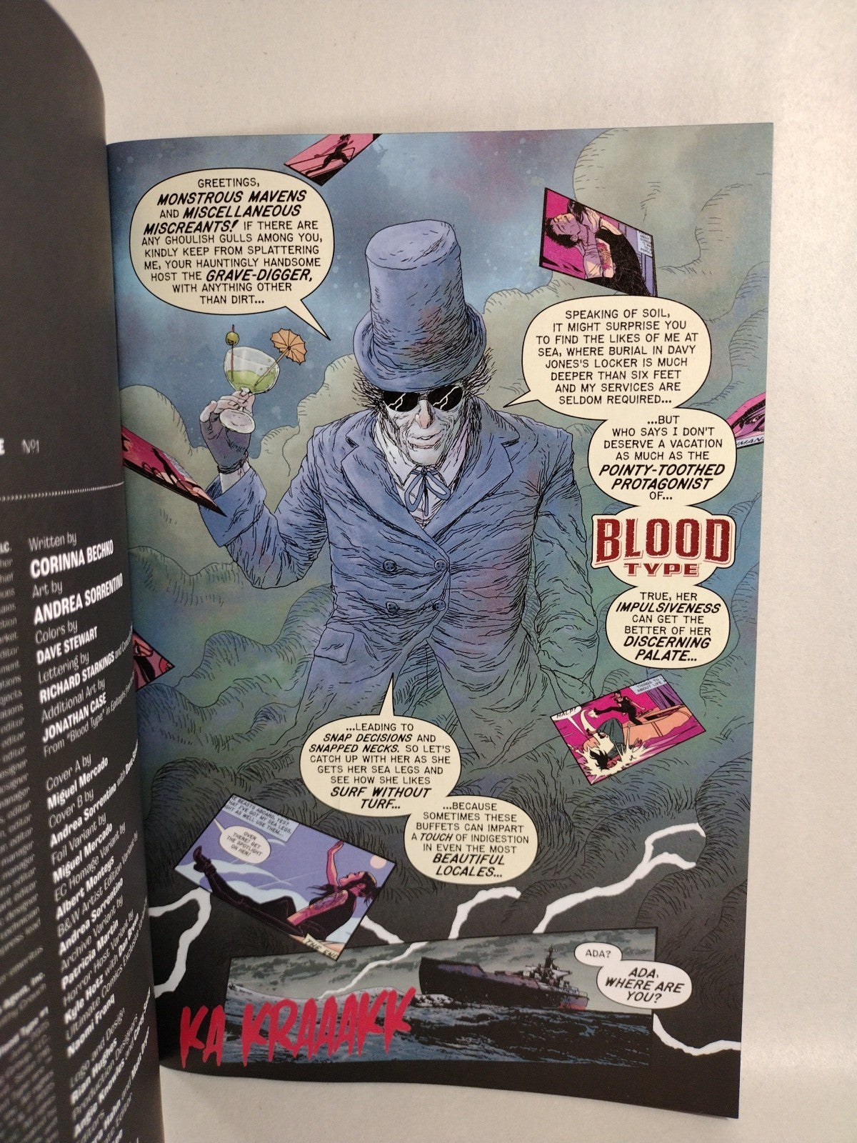 Blood Type #1 (2025) Oni EC Comic Sketch Cover Variant W Original Dave Castr Art