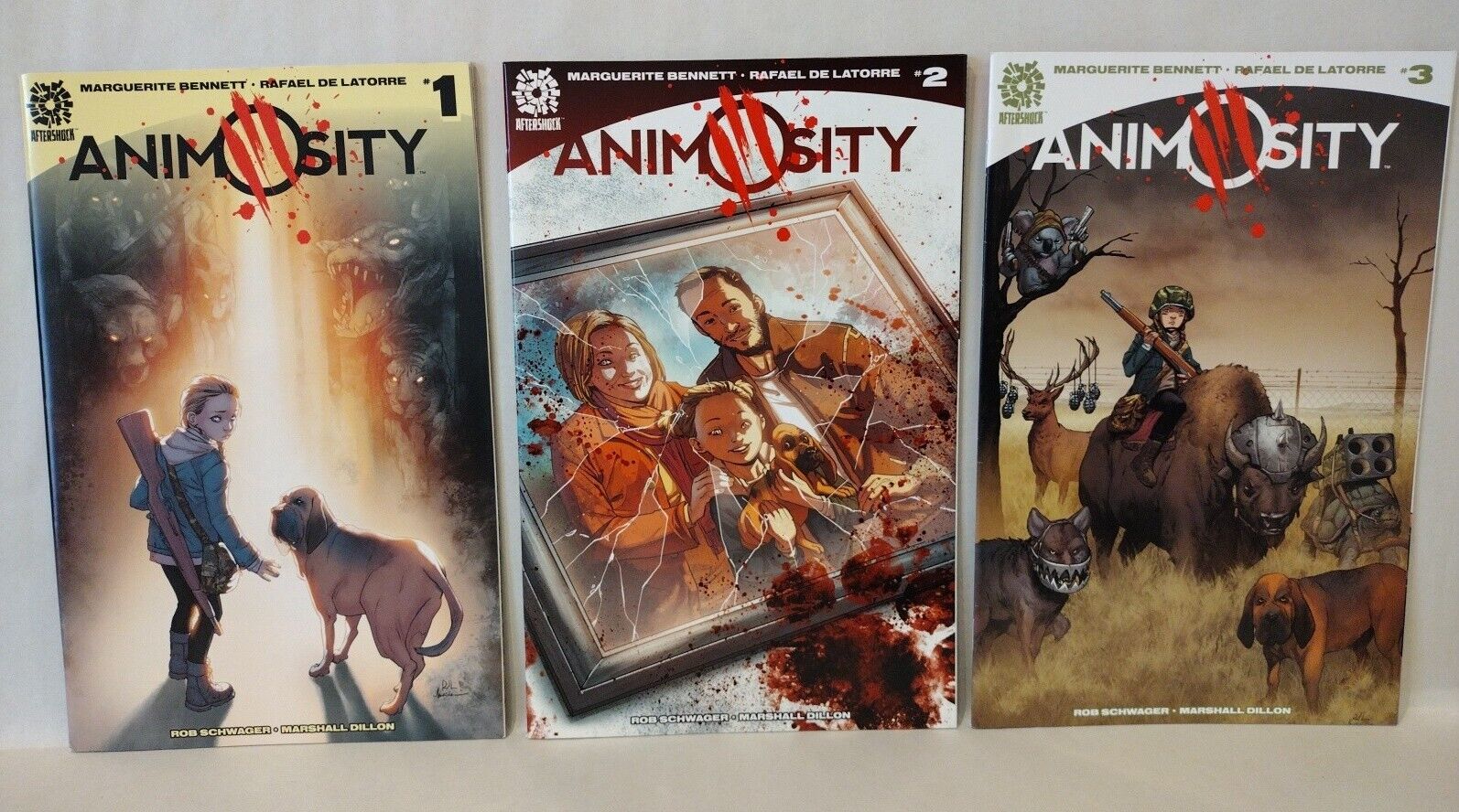 Animosity (2016) Aftershock Comic Book Set 1-26 +World Of 1 Marguerite Bennett 