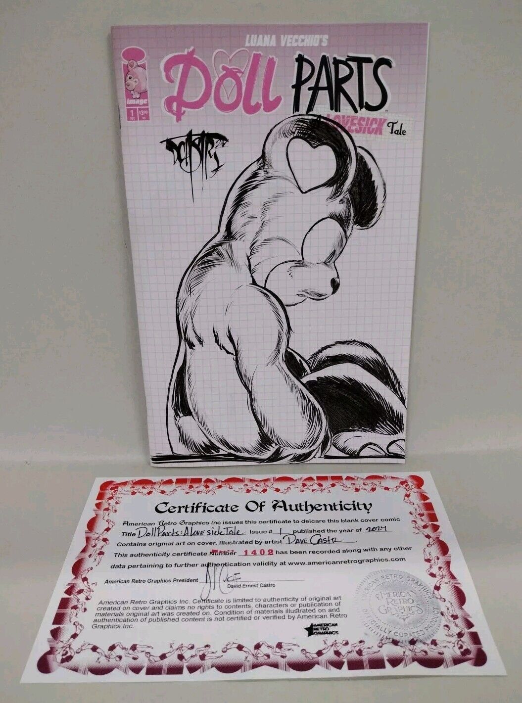 Doll Parts A Lovesick Tale 1 (2024) Cover G Sketch Variant W Original DCastr Art