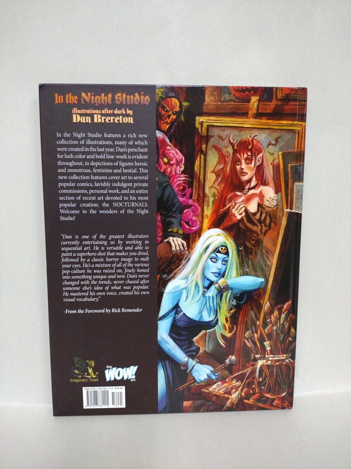 In The Night Studio (2017) Big Wow HC Art Of Dan Brereton