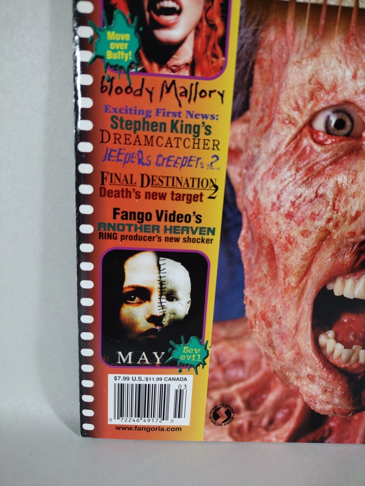 FANGORIA Magazine #220 (2003) Darkness Falls Jeepers Creepers 2 Dream Catcher NM