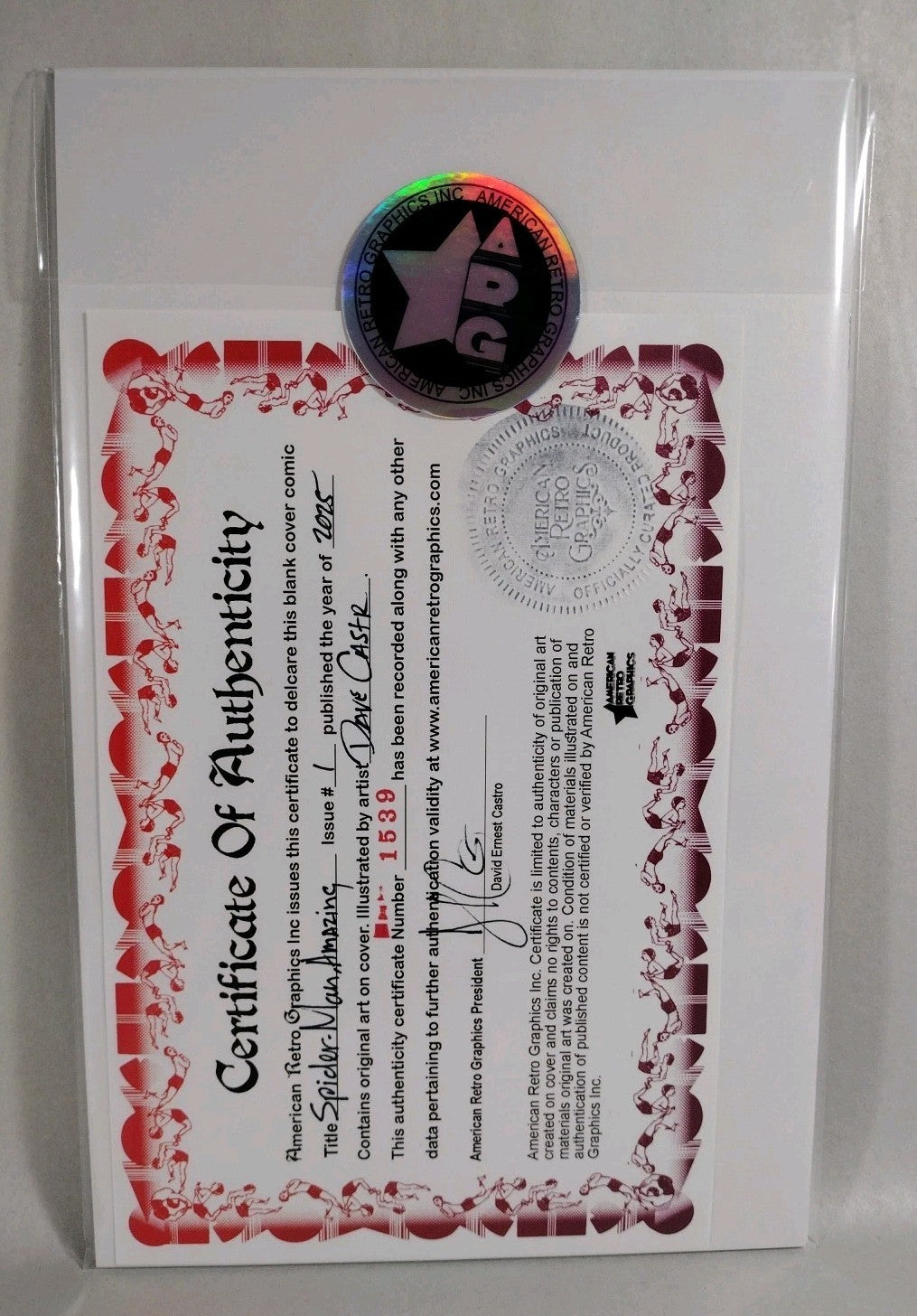 Amazing Spider-Man #1 (2025) Sketch Variant Cover Comic W Original Dcastr Art