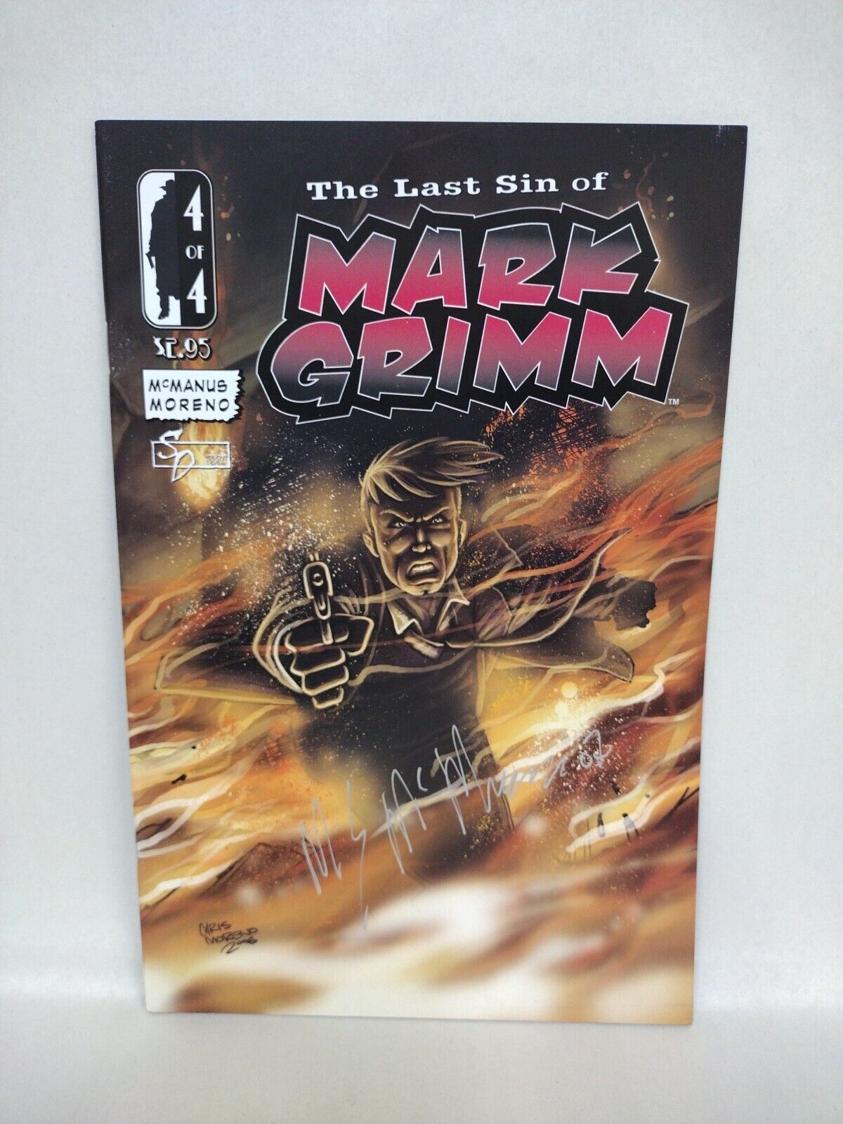 Last Sin Of Mark Grimm (2006) Complete SD Comic Lot Set #1-4 Signed Sean McManus