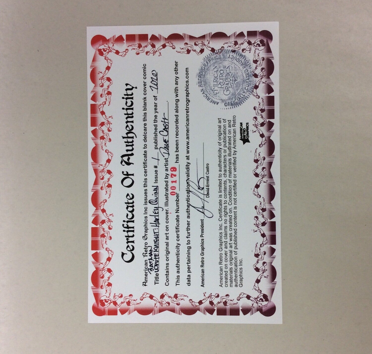 Batman White Knight Harley Quinn # 1 Sketch Cvr Var Comic W Original DCastr Art 