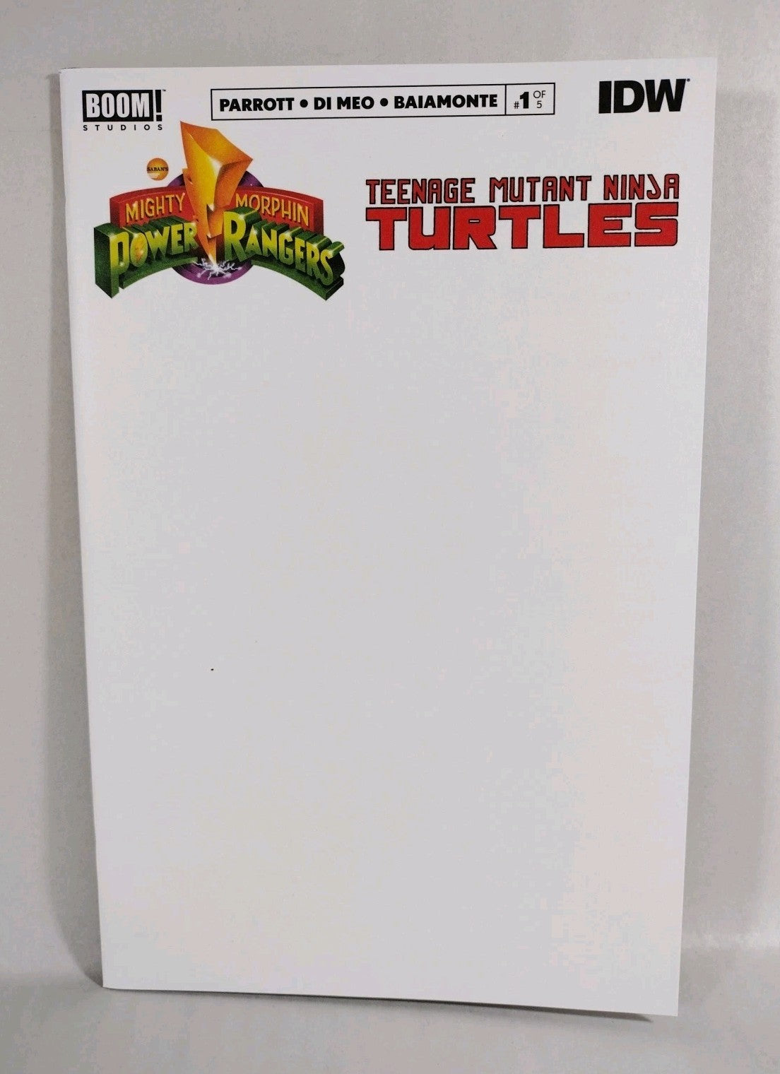 MMPR TMNT #1 (2019) Boom IDW Blank Sketch Cover Variant Comic New NM