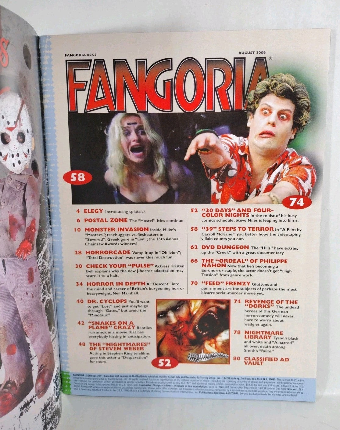 FANGORIA Magazine #255 (2006) Snakes On A Plane Pulse 30 Days Of Night Feed NM