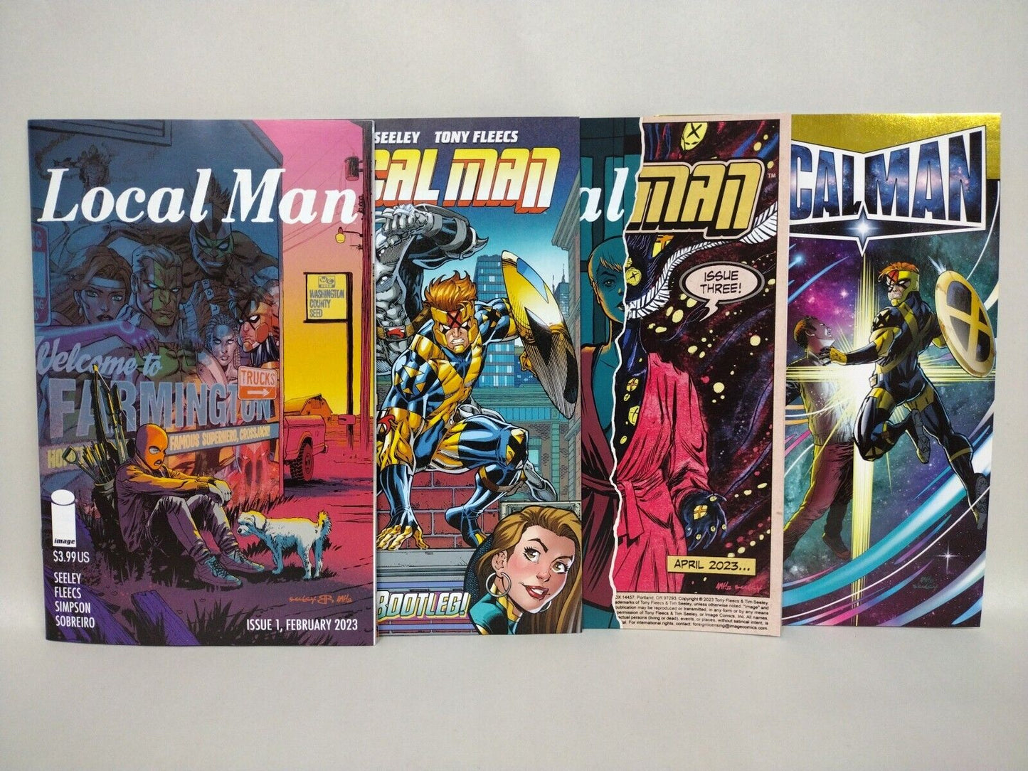 Local Man (2023) Comic Lot Set #1 2 3 Gold #1 1st Print NM