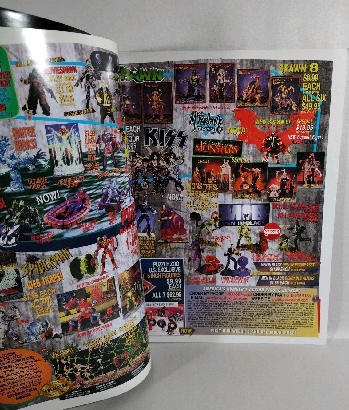 Go Figure Action Figure Magazine #1 (1997) Kiss Ed Set Gene Simmons Ace Frehley