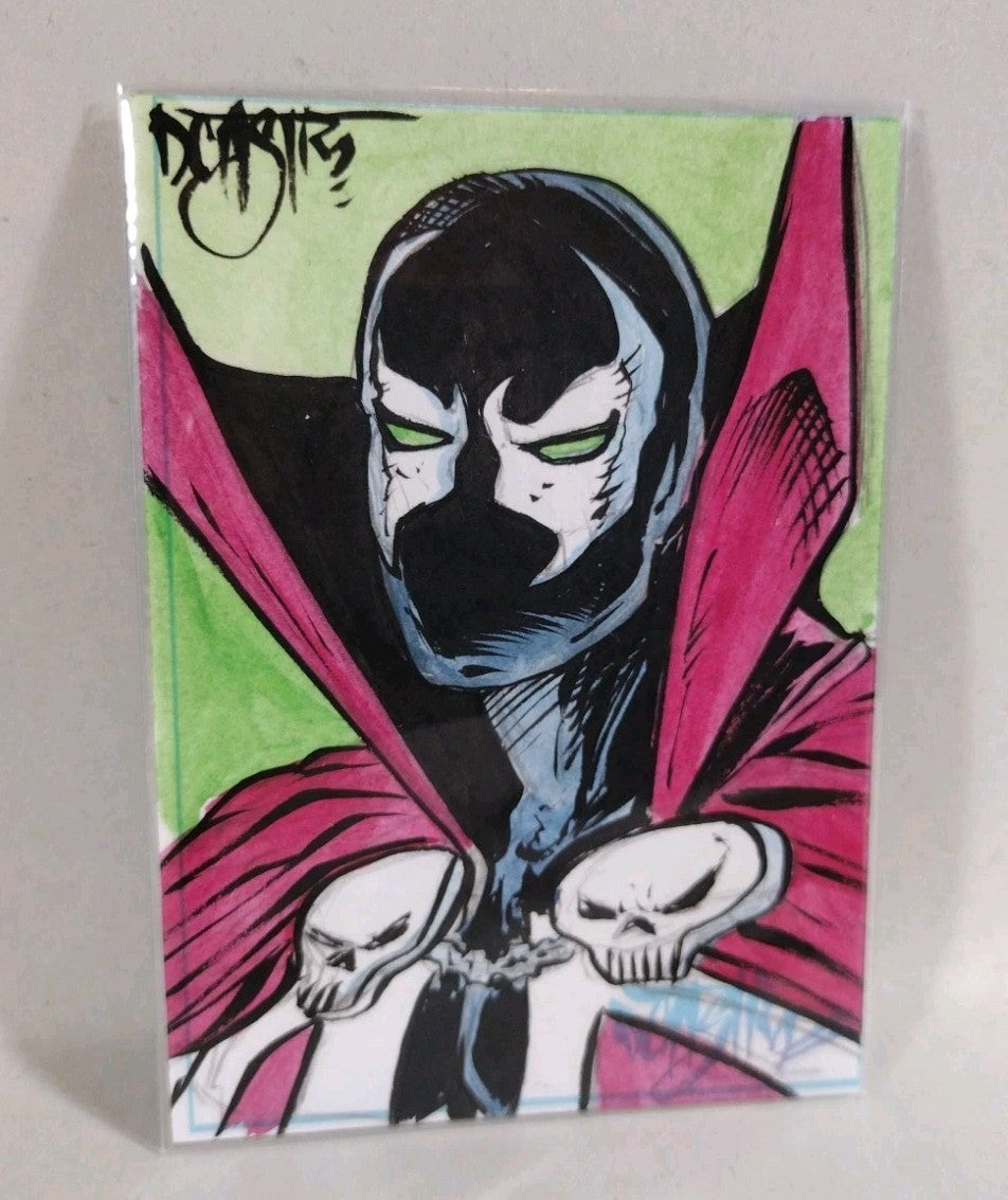 Dave Castr Crusin (2025) OAC Sketch Card W Original Spawn II Color Art ACEO