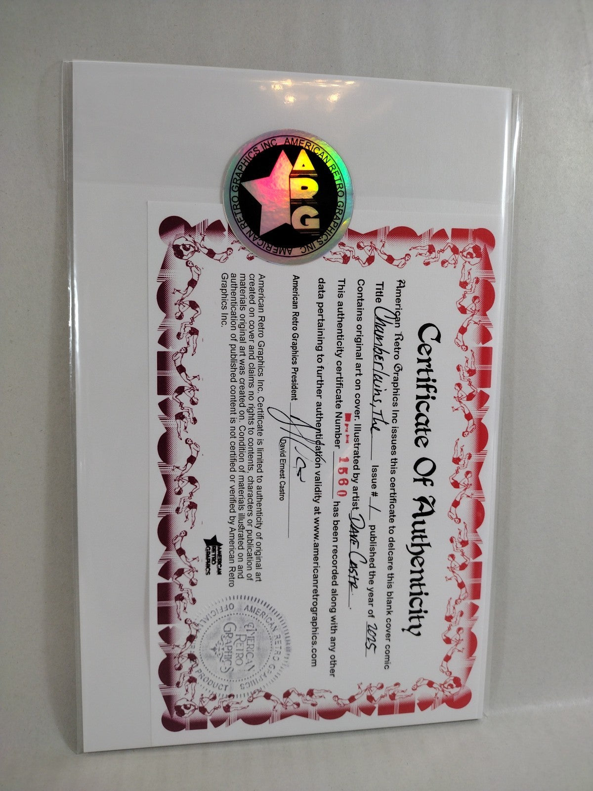 Chamberlains 1 (2025) Keenspot Comic Sketch Variant Cover W Original DCastr Art