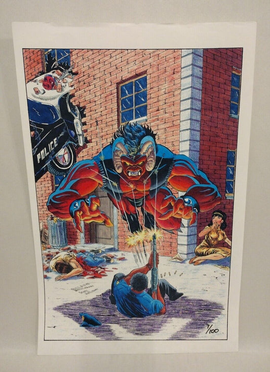 Daemon's Blood Greater Mercury Comics 11 X 17" Limited Laser Print #'d 7/100