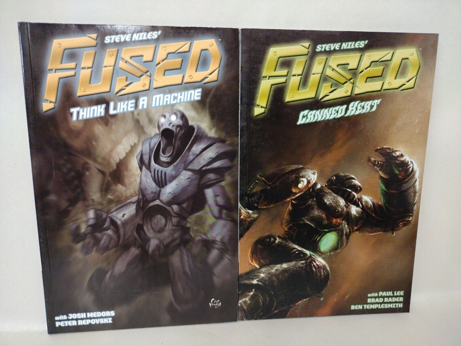 Fused (2004) Dark Horse TPB Set Think Like A Machine & Canned Heat Steve Niles