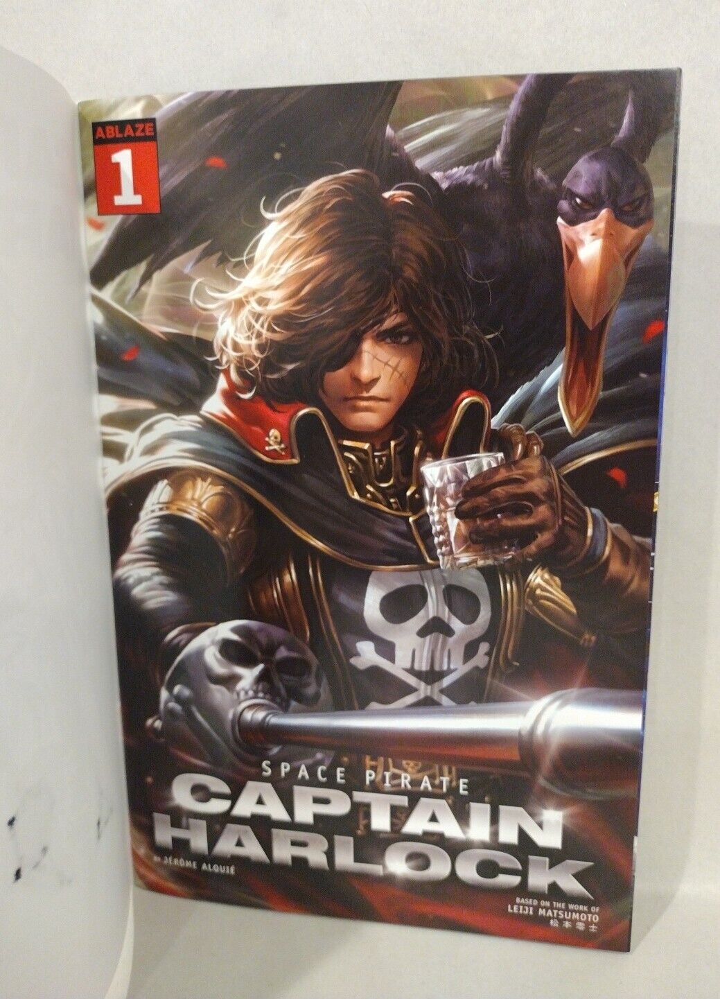 Captain Harlock #1 (2021) Ablaze Blank Sketch Variant Cover Comic w Original Art