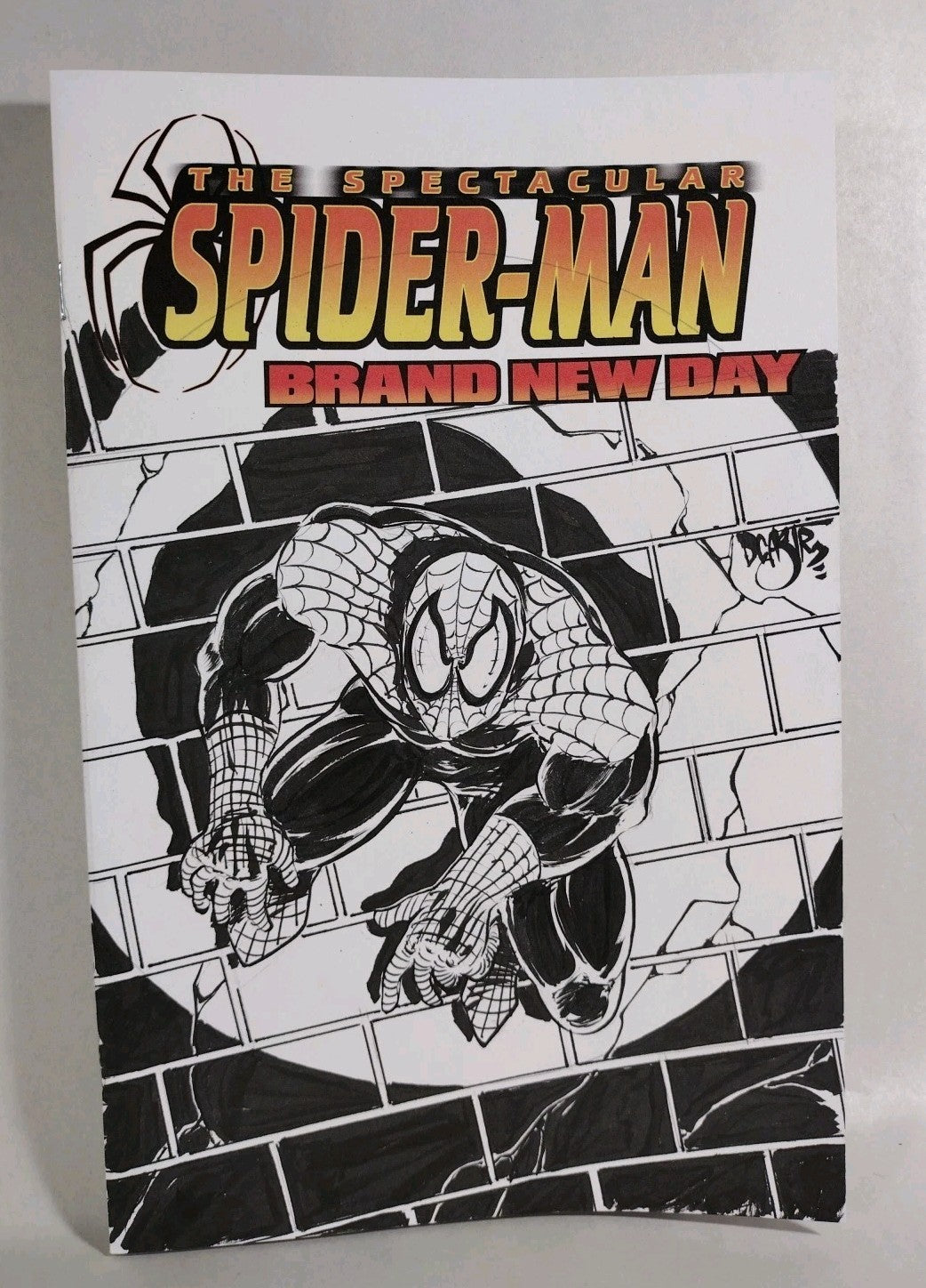 Spectacular Spider-Man Brand New Day 1 Marvel Sketch Cover W Original DCastr Art