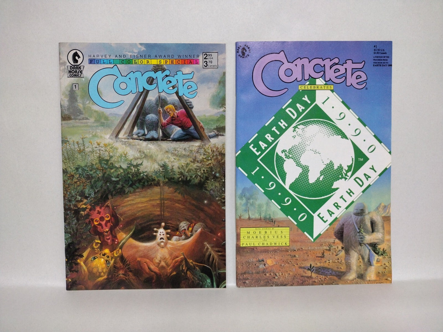 Concrete DH Comic Lot Set Human Dilemma #1-6 Land & Sea Earth Day Color Special