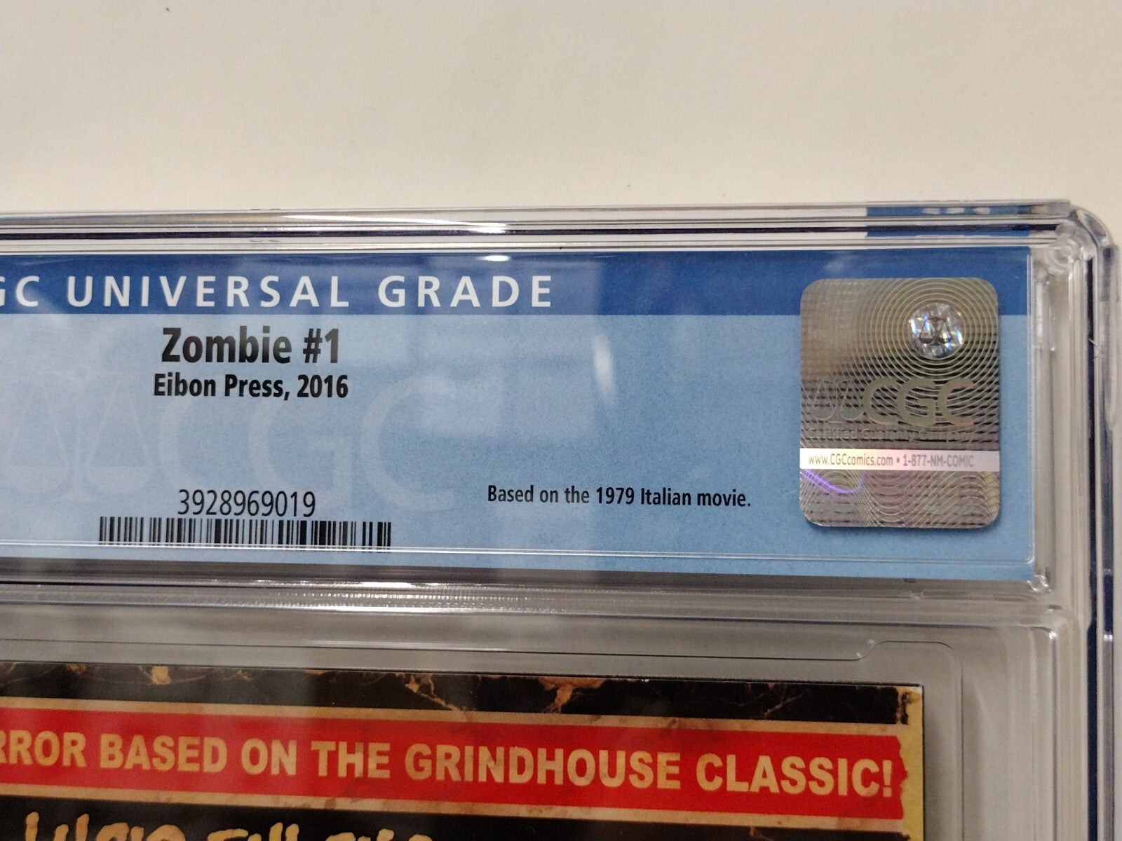 Lucio Fulci ZOMIBIE #1 (2016) Variant Cover Eibon Press Comic CGC 9.8 NM 1:1000