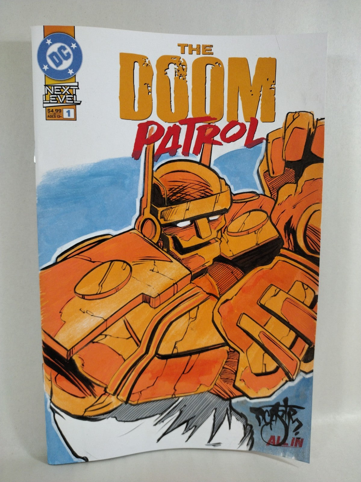 Doom Patrol #1 (2026) DC Comics Sketch Cover W Original Robot Man Dave Castr Art