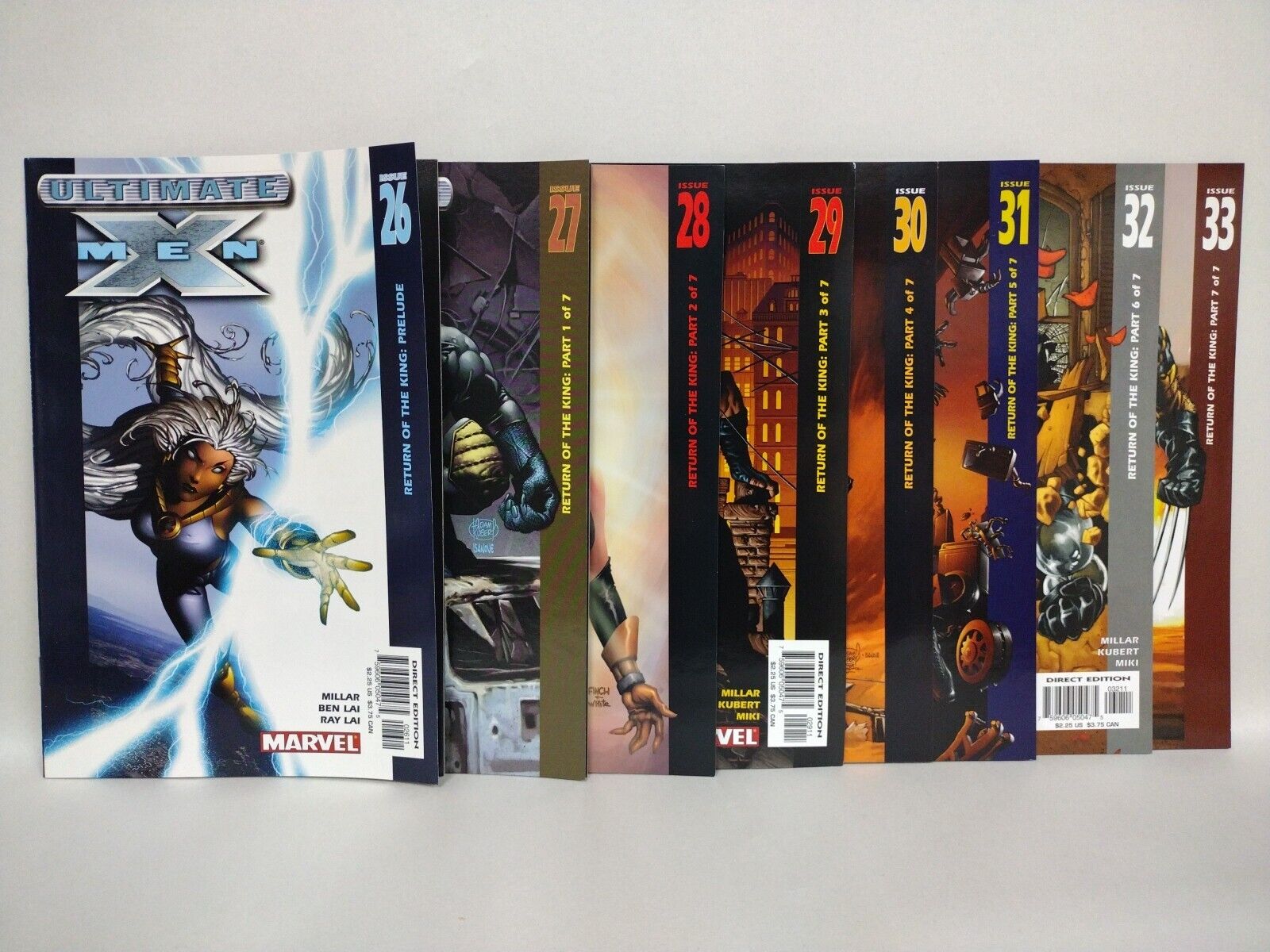 Ultimate X-Men (2003) Complete Return Of The King Marvel Comic Run #26-33 NM