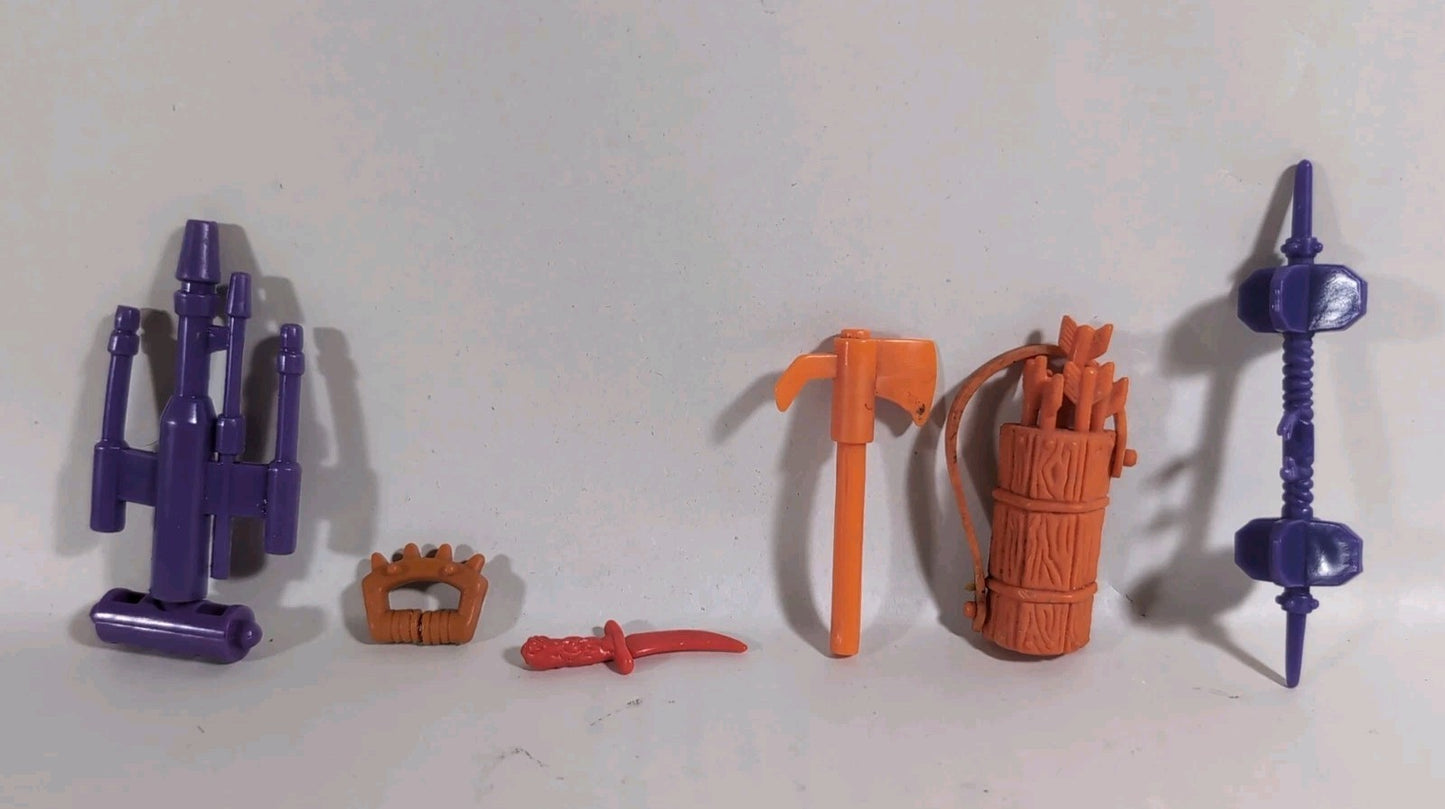 1992-1995 Teenage Mutant Ninja Turtles Weapon Accessory Lot of 6 TMNT