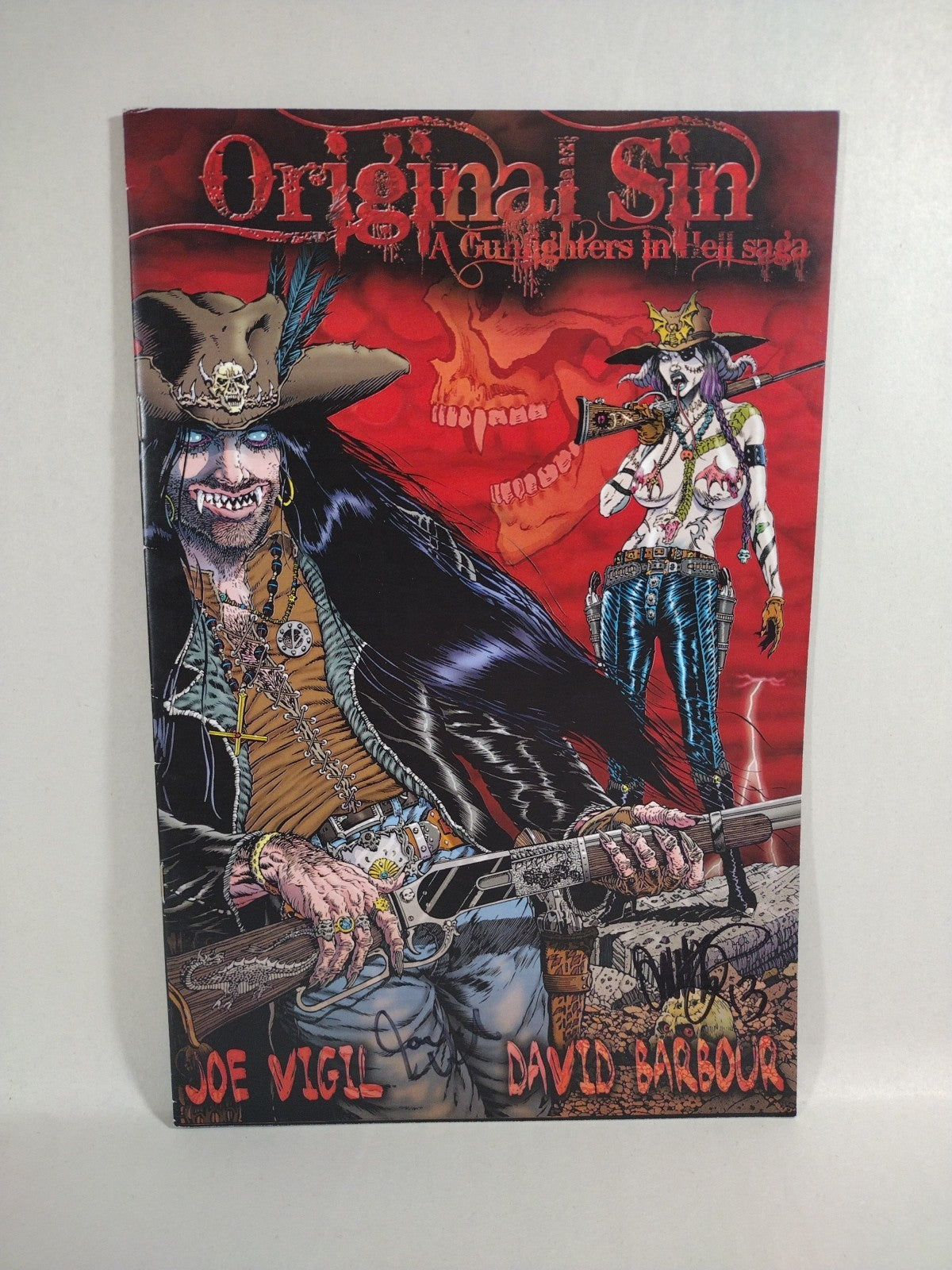 Original Sin (2012) Complete Wild Angels Comic Set #1 2 3 Signed Joe Tim Vigil