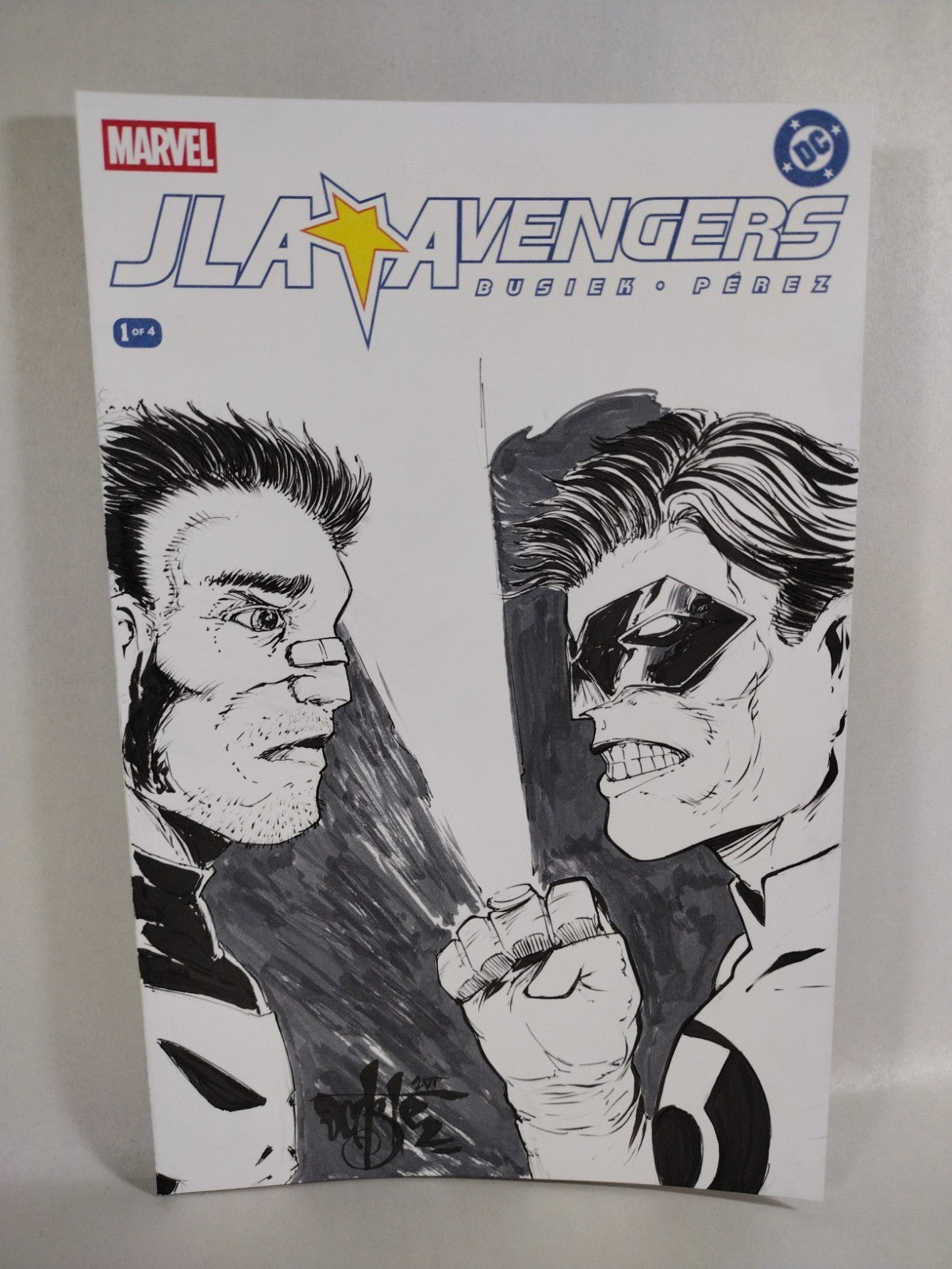 JLA Avengers #1 (2026) DC Marvel Facsimile Sketch Variant W Original DCastr Art